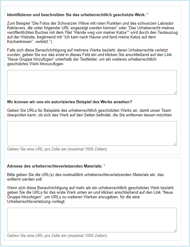 Google gibt selbst Beispiele, wie eine Beschreibung aussehen sollte