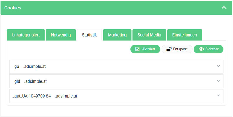 Das neue User Interface unseres ACMs