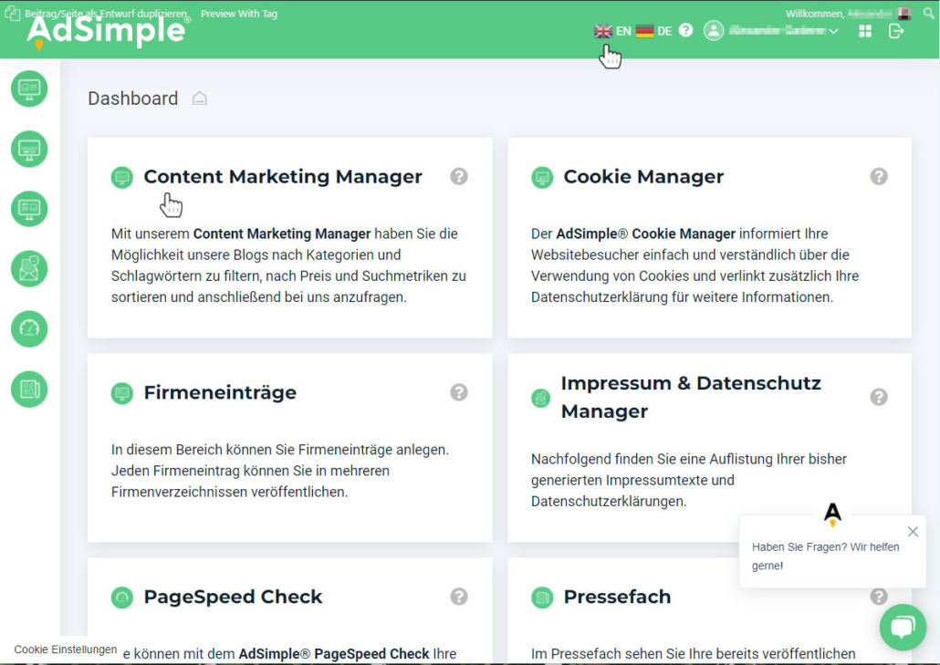 AdSimple Dashboard