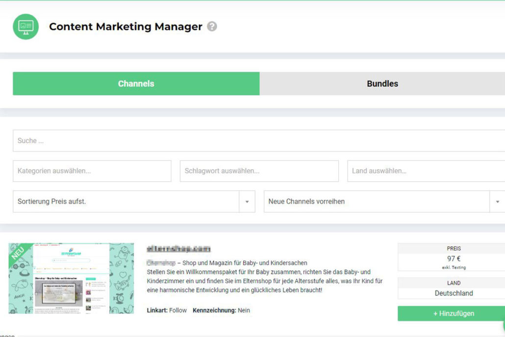 Unser AdSimple Content Marketing Manager